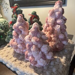 HANDCRAFTED BOBBLE TREE SET/3 BY WITH LOVE, NANS